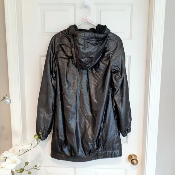 EUC Vero Moda grey metallic hooded cotton jacket coat - Picture 4 of 4